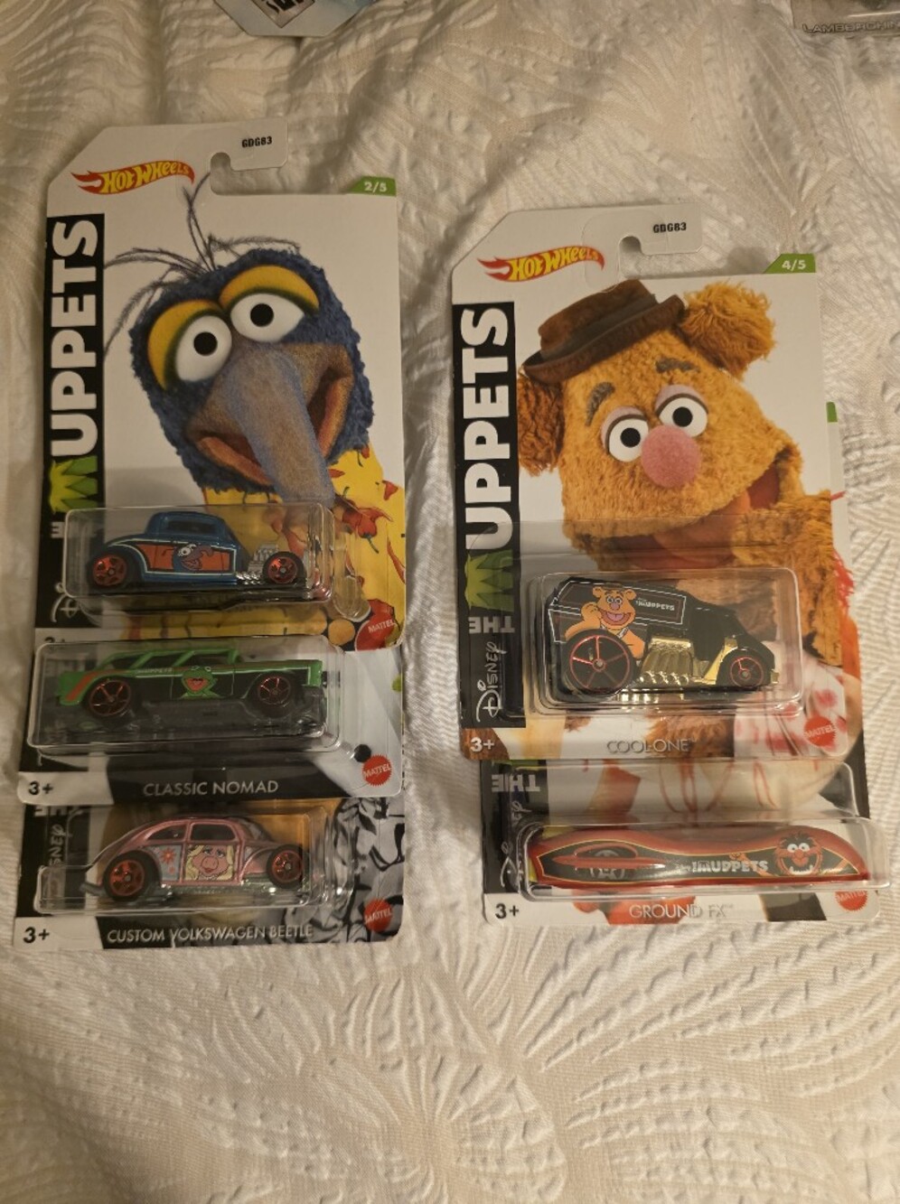 Hot Wheels Disney The Muppets Complete Set of 5 Cars 2021 Mattel Die-Cast